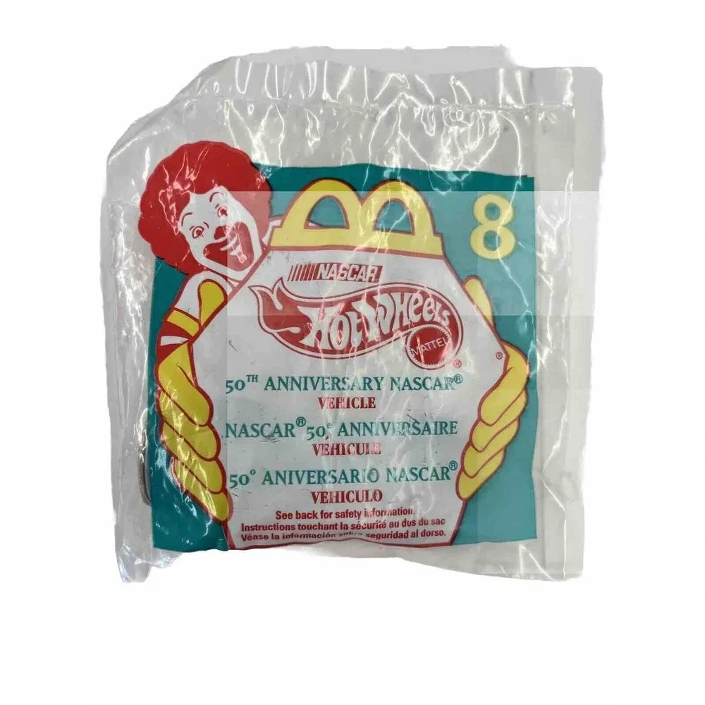 Hot Wheels 50th Anniversary NASCAR McDonalds 1998 Happy Meal‎ Car Sealed